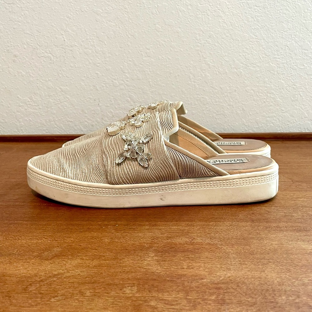 SOLDBadgley Mischka Seline Embelished Mule Slide Sneaker Size 9 - Picture 6 of 15